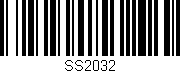 Código de barras (EAN, GTIN, SKU, ISBN): 'SS2032'
