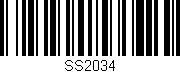 Código de barras (EAN, GTIN, SKU, ISBN): 'SS2034'