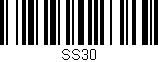 Código de barras (EAN, GTIN, SKU, ISBN): 'SS30'