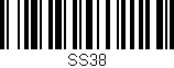 Código de barras (EAN, GTIN, SKU, ISBN): 'SS38'