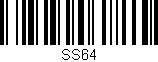 Código de barras (EAN, GTIN, SKU, ISBN): 'SS64'