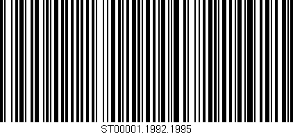 Código de barras (EAN, GTIN, SKU, ISBN): 'ST00001.1992.1995'