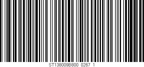 Código de barras (EAN, GTIN, SKU, ISBN): 'ST138009B800_0267_1'