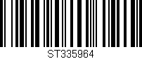 Código de barras (EAN, GTIN, SKU, ISBN): 'ST335964'