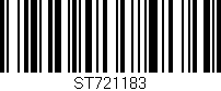 Código de barras (EAN, GTIN, SKU, ISBN): 'ST721183'