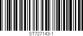 Código de barras (EAN, GTIN, SKU, ISBN): 'ST727143-1'
