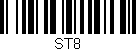 Código de barras (EAN, GTIN, SKU, ISBN): 'ST8'