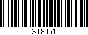 Código de barras (EAN, GTIN, SKU, ISBN): 'ST8951'