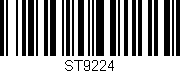 Código de barras (EAN, GTIN, SKU, ISBN): 'ST9224'