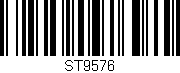 Código de barras (EAN, GTIN, SKU, ISBN): 'ST9576'