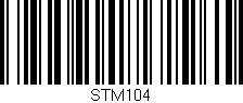 Código de barras (EAN, GTIN, SKU, ISBN): 'STM104'