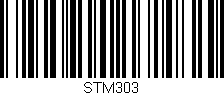 Código de barras (EAN, GTIN, SKU, ISBN): 'STM303'