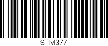 Código de barras (EAN, GTIN, SKU, ISBN): 'STM377'