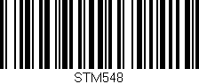 Código de barras (EAN, GTIN, SKU, ISBN): 'STM548'