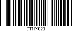 Código de barras (EAN, GTIN, SKU, ISBN): 'STNX029'