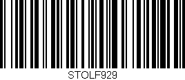 Código de barras (EAN, GTIN, SKU, ISBN): 'STOLF929'