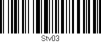 Código de barras (EAN, GTIN, SKU, ISBN): 'STV03'