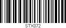 Código de barras (EAN, GTIN, SKU, ISBN): 'STX072'