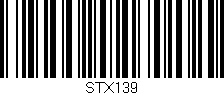 Código de barras (EAN, GTIN, SKU, ISBN): 'STX139'