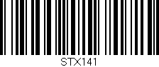 Código de barras (EAN, GTIN, SKU, ISBN): 'STX141'