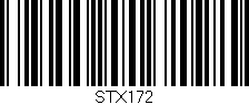 Código de barras (EAN, GTIN, SKU, ISBN): 'STX172'
