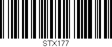 Código de barras (EAN, GTIN, SKU, ISBN): 'STX177'