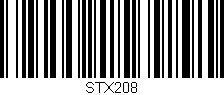 Código de barras (EAN, GTIN, SKU, ISBN): 'STX208'