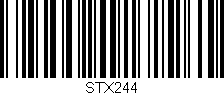 Código de barras (EAN, GTIN, SKU, ISBN): 'STX244'