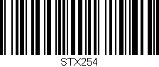 Código de barras (EAN, GTIN, SKU, ISBN): 'STX254'