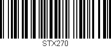 Código de barras (EAN, GTIN, SKU, ISBN): 'STX270'