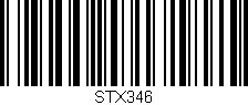 Código de barras (EAN, GTIN, SKU, ISBN): 'STX346'