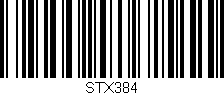 Código de barras (EAN, GTIN, SKU, ISBN): 'STX384'