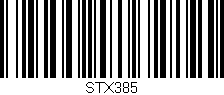 Código de barras (EAN, GTIN, SKU, ISBN): 'STX385'
