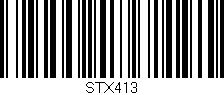 Código de barras (EAN, GTIN, SKU, ISBN): 'STX413'