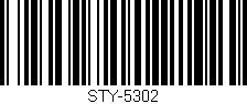 Código de barras (EAN, GTIN, SKU, ISBN): 'STY-5302'