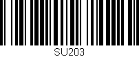 Código de barras (EAN, GTIN, SKU, ISBN): 'SU203'