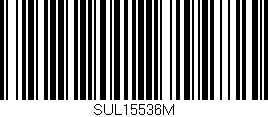 Código de barras (EAN, GTIN, SKU, ISBN): 'SUL15536M'