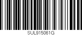 Código de barras (EAN, GTIN, SKU, ISBN): 'SUL915061G'