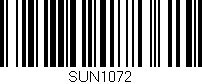 Código de barras (EAN, GTIN, SKU, ISBN): 'SUN1072'