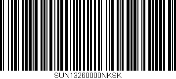 Código de barras (EAN, GTIN, SKU, ISBN): 'SUN13260000NKSK'