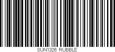 Código de barras (EAN, GTIN, SKU, ISBN): 'SUN1326/RUBBLE'