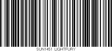 Código de barras (EAN, GTIN, SKU, ISBN): 'SUN1451/LIGHTFURY'