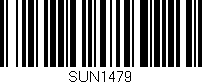 Código de barras (EAN, GTIN, SKU, ISBN): 'SUN1479'