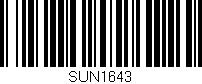 Código de barras (EAN, GTIN, SKU, ISBN): 'SUN1643'