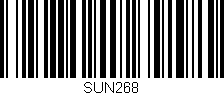 Código de barras (EAN, GTIN, SKU, ISBN): 'SUN268'