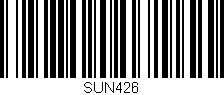 Código de barras (EAN, GTIN, SKU, ISBN): 'SUN426'