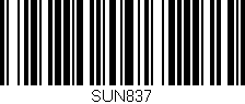 Código de barras (EAN, GTIN, SKU, ISBN): 'SUN837'