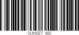Código de barras (EAN, GTIN, SKU, ISBN): 'SUNSET/482'