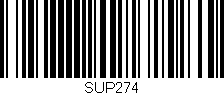Código de barras (EAN, GTIN, SKU, ISBN): 'SUP274'