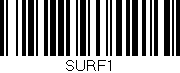 Código de barras (EAN, GTIN, SKU, ISBN): 'SURF1'